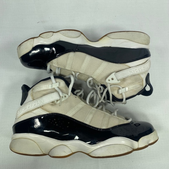 2008 NIKE Air Jordan 6 Rings VI OG Box Concord White Black 322992-151 Patent 10 - Picture 3 of 12